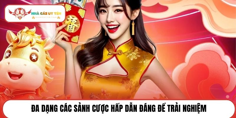 Đa dạng các sảnh cược hấp dẫn đáng để trải nghiệm