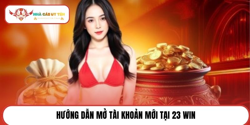Hướng dẫn mở tài khoản mới tại 23 WIN